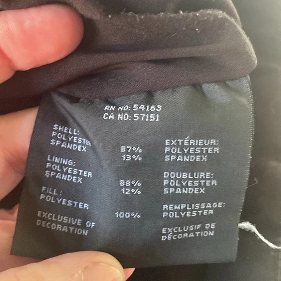 Marc New York Quilted Puffer Jacket Black Women's XS/TP Hood in Collar o… - Picture 9 of 10